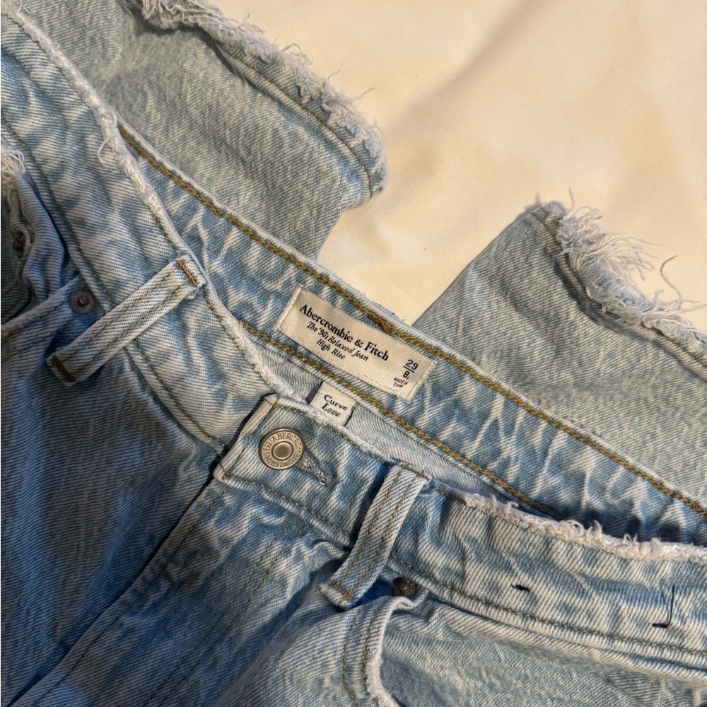 Abercrombie & Fitch Blue Straight Leg Jeans